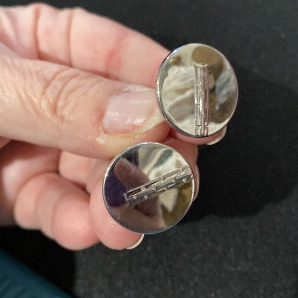 J26 Swank Silver Cuff links for Men Vintage